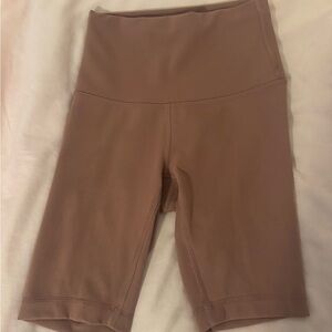 Lululemon High-Rise Tan Bikers 8” inseam